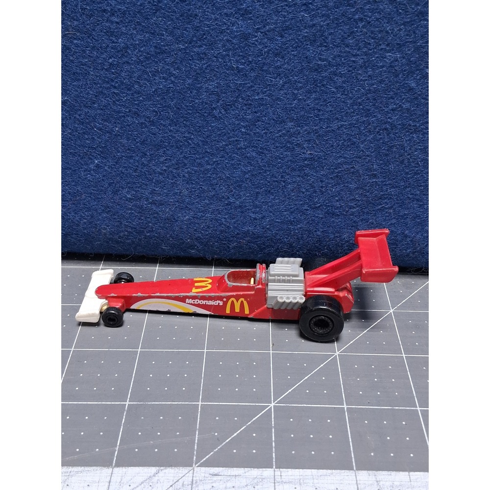 McDonalds Diecast Dragster Red Number 3‎ Vintage Racing Toy Car